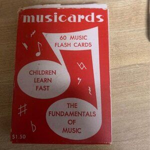 Vintage Music Flash Cards